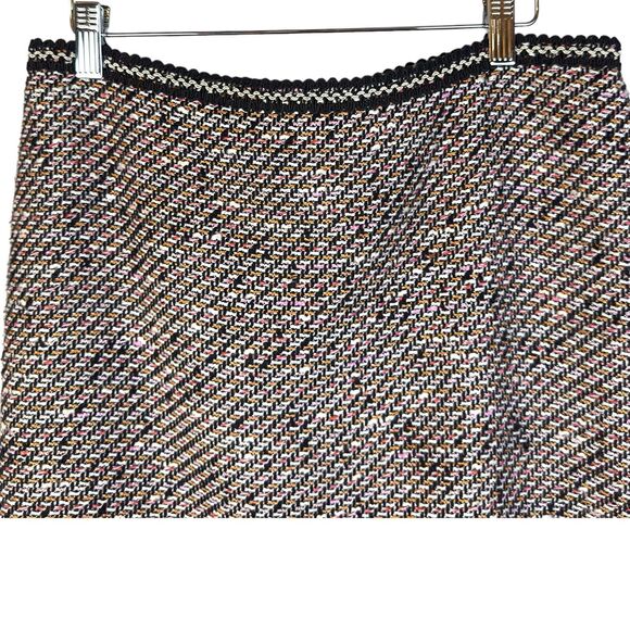 Talbots Textured Wool Skirt Womens Size 8 Pencil Back Slit Multicolor Career - Picture 2 of 12